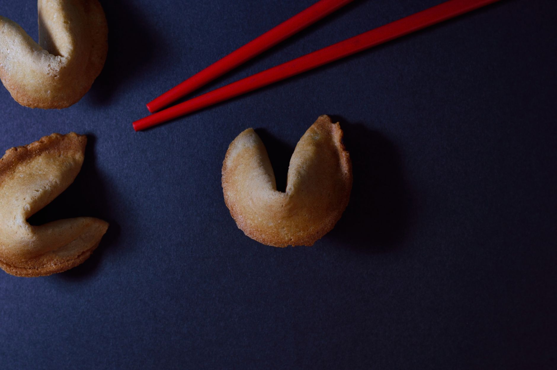 Fortune cookies with paper fortune