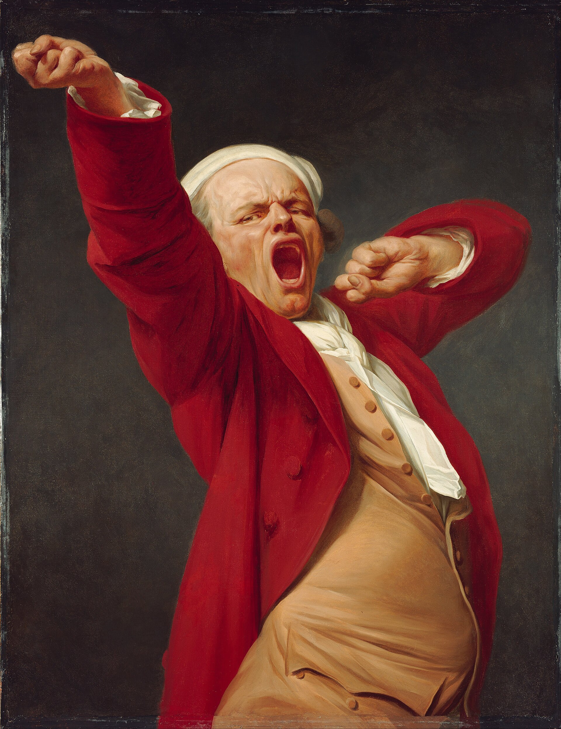 yawning