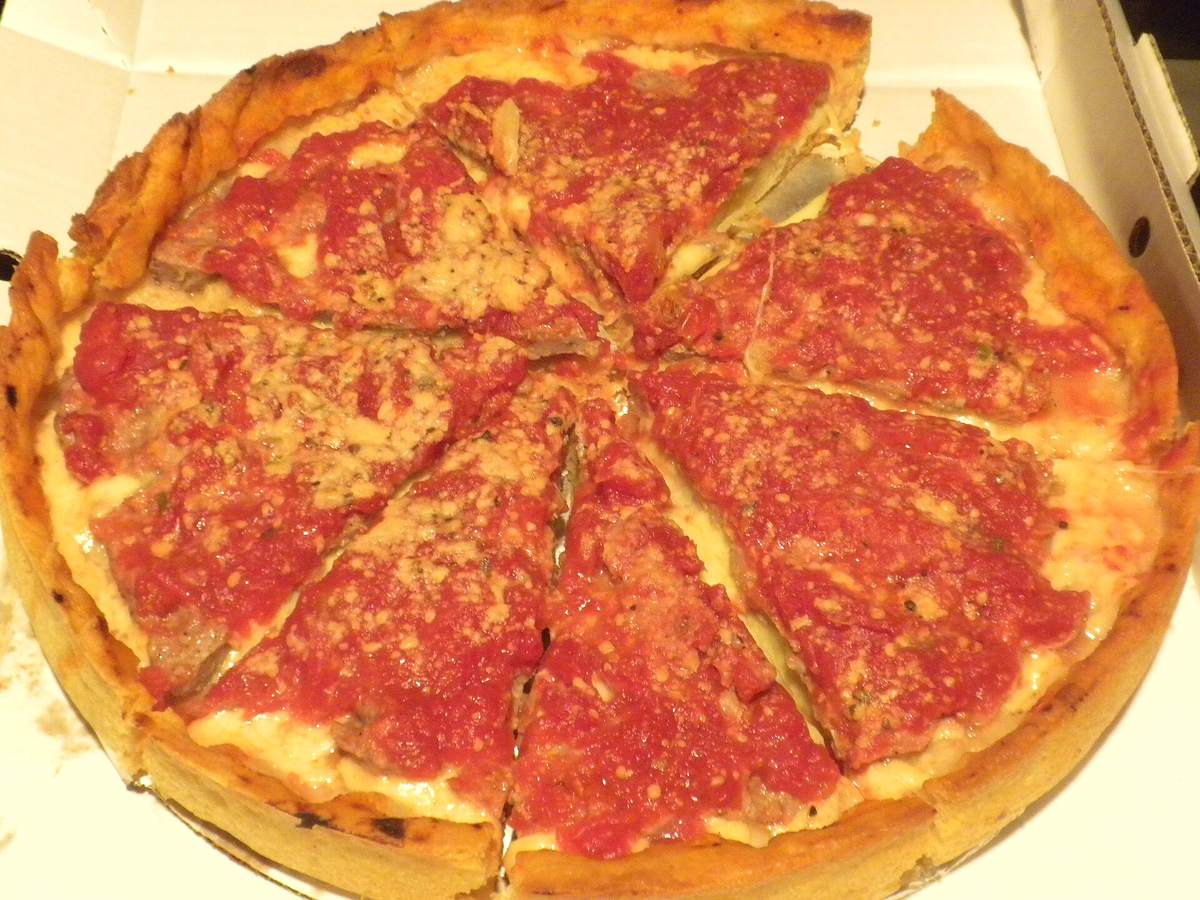 deep dish pizza